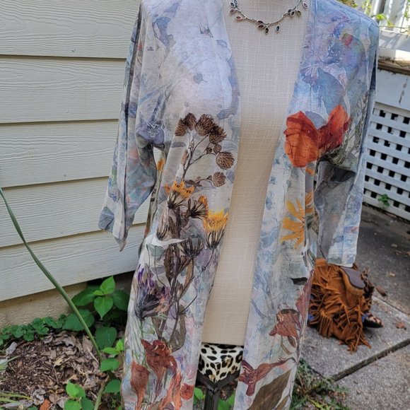 Et'Lois lightweight open cardi w pockets - Picture 4 of 4